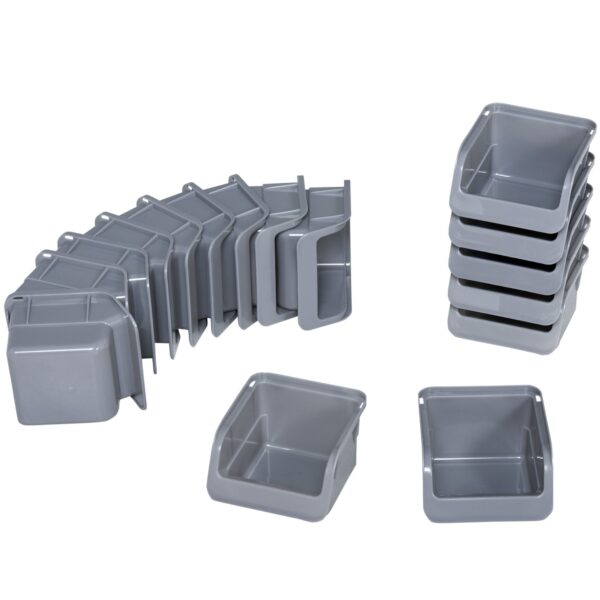 Organizador de ferramentas com caixas e ganchos 63,5x22,5x95,5cm cinza e vermelho - Image 8