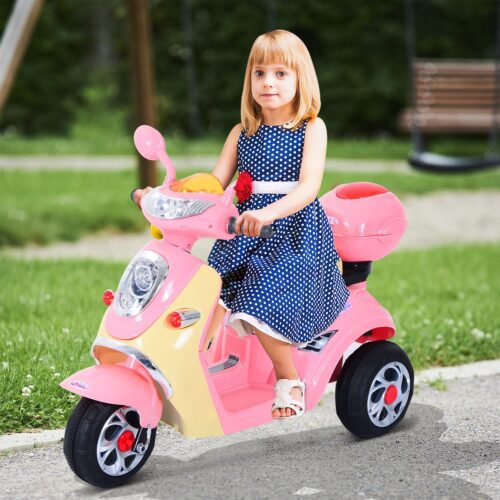 Moto elétrica de brincar para crianças vermelha HomCom 370-102RD - Comprar  com preços económicos