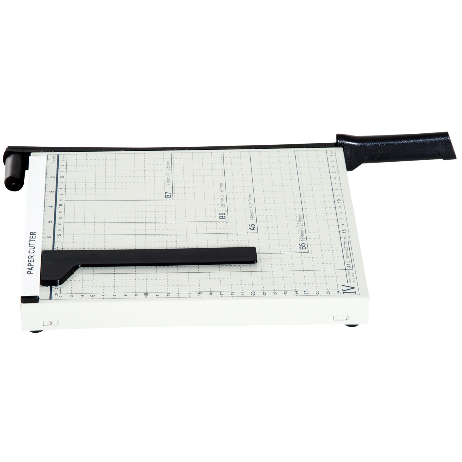 Cortador de papel Homcom blanco 48x26,5x5 cm metal y abs_912-004