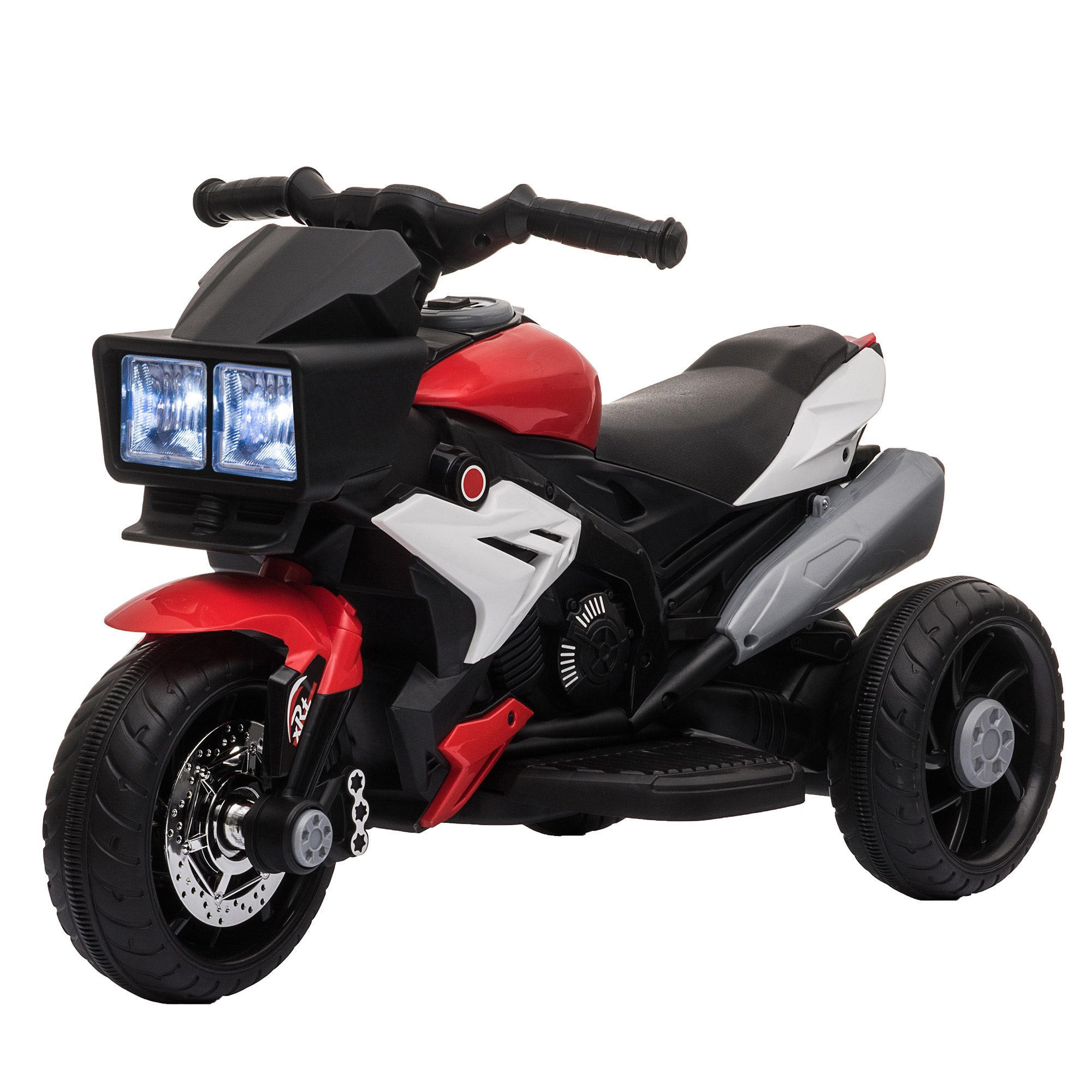 HOMCOM Moto Elétrica para Crianças a partir de 18 Meses 6V com Faróis  Buzina 2 Rodas de Equilibrio Velocidade Máx. de 3km/h Motocicleta de  Brinquedo 88,5x42,5x49cm Vermelho