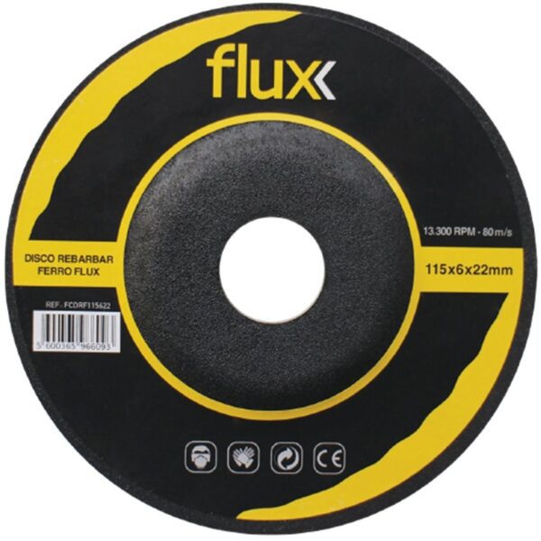 Disco Rebarbar Ferro 115x6x22mm Flux