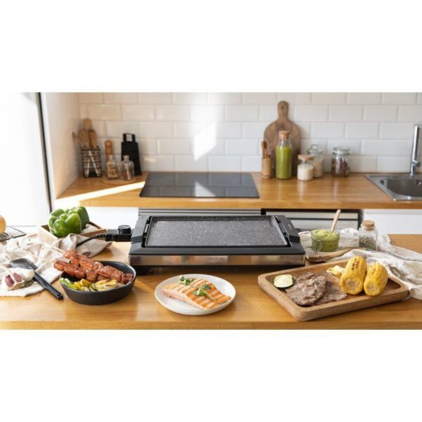 Grelhador Elétrico Tasty&Grill 2000 Inox Stone Cecotec - Image 6