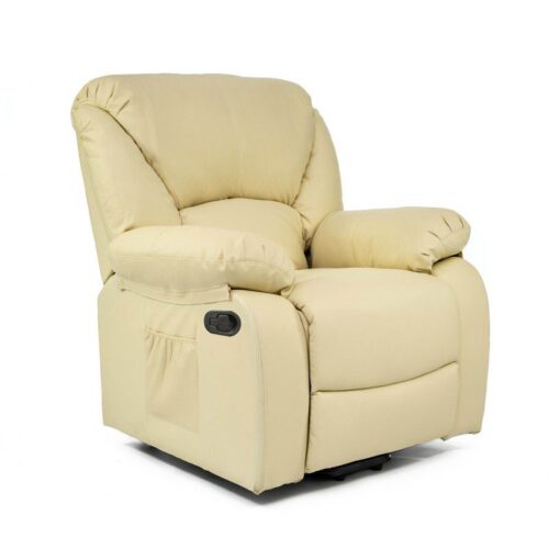 ECODE Sillón de Masaje Relax Monaco, 10 Vibromotores Ondulantes, Reclinación 160º, Función Calor, Programas Auto, A++