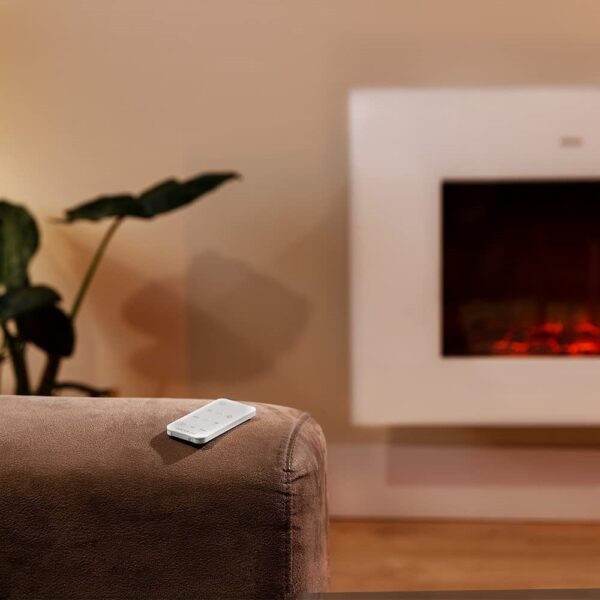 Lareira elétrica ReadyWarm 2690 Flames Connected White Cecotec - Image 3