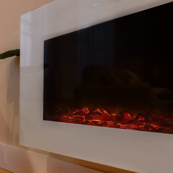 Lareira elétrica ReadyWarm 2690 Flames Connected White Cecotec - Image 4