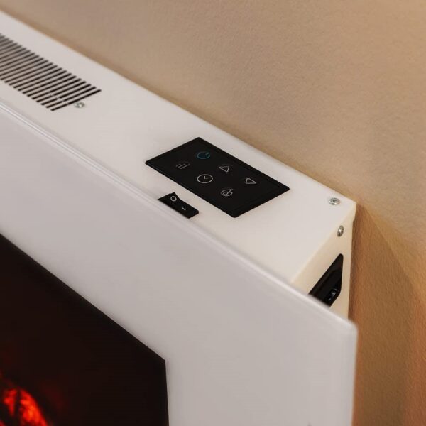 Lareira elétrica ReadyWarm 2690 Flames Connected White Cecotec - Image 6
