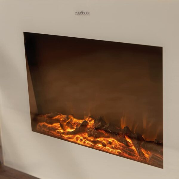 Lareira Elétrica ReadyWarm 2700 Design Flames White Cecotec - Image 2