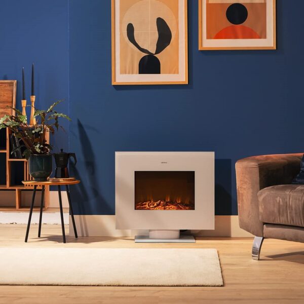 Lareira Elétrica ReadyWarm 2700 Design Flames White Cecotec - Image 4