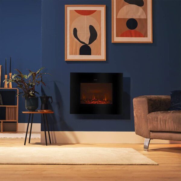 Lareira elétrica ReadyWarm 2700 Design Flames Black Cecotec - Image 2