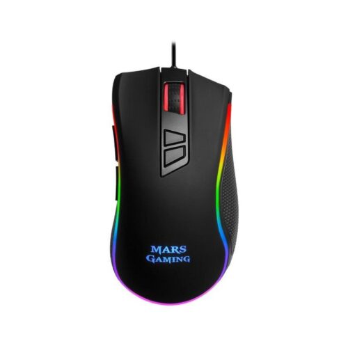 Rato Gaming Mars Gaming MM218 RGB 10000 DPI Preto