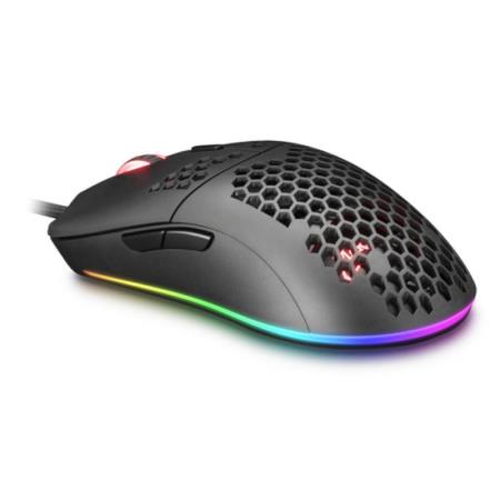 Rato Mars Gaming MMax RGB 12400 DPI Preto