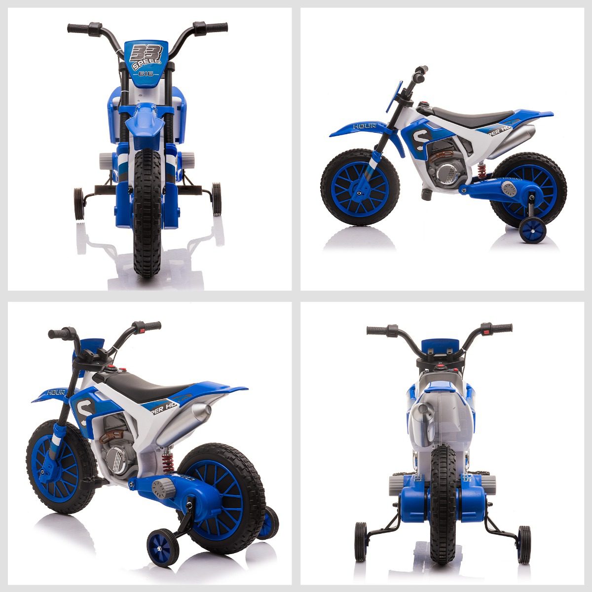HOMCOM Moto Elétrica para Crianças a partir de 18 Meses 6V com Faróis  Buzina 2 Rodas de Equilibrio Velocidade Máx. de 3km/h Motocicleta de  Brinquedo 88,5x42,5x49cm Vermelho