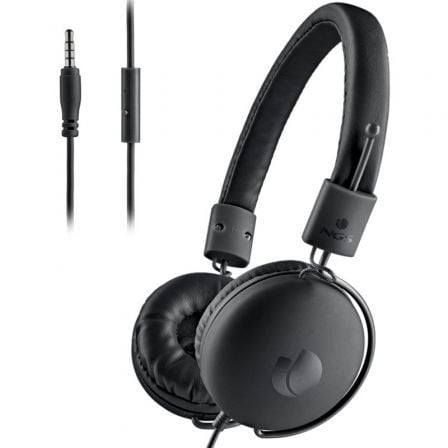 Auriculares NGS Cross Hop/ con Micrófono/ Jack 3.5/ Negros