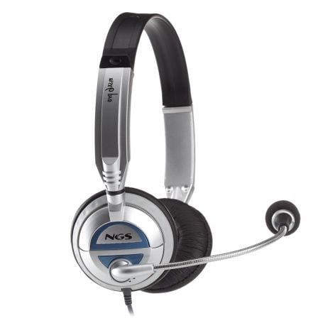 Auriculares NGS MSX6Pro/ con Micrófono/ Jack 3.5/ Plateados