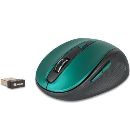 Ratón Inalámbrico NGS Evo Mute/ Hasta 1600 DPI/ Azul