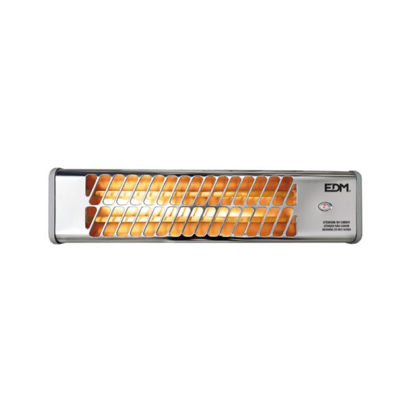AQUECEDOR PARA CASA DE BANHO MODELO CROMO 600-1200W ORIENTÁVEL EDM