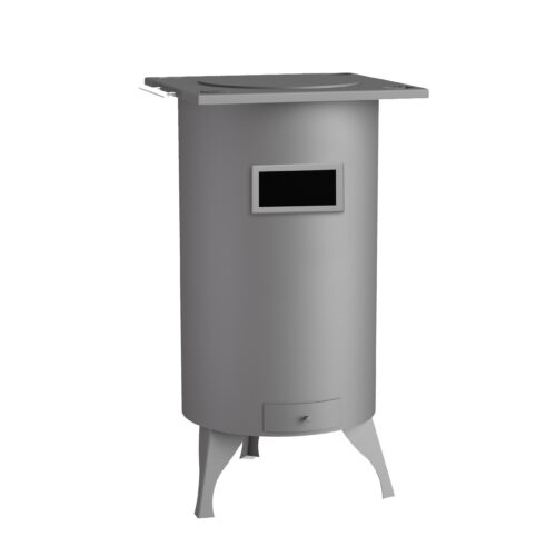 CHURRASQUEIRA PARA AQUECER PRATOS REDONDA FM BH7  - SAÍDA DE FUMOS TRASEIRA Ø42x78,4cm
