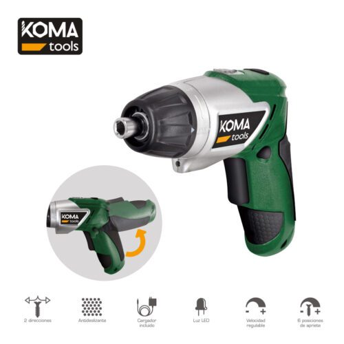APARAFUSADOR A BATERIA REVERSIVEL 3,6V LITIO 1300mA 17,5x14,8cm KOMA TOOLS
