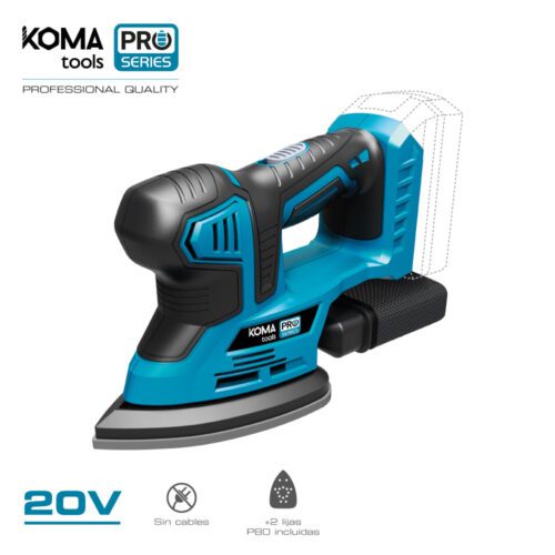 LIXADORA TIPO MOUSE 20V (SEM BATERIA E CARREGADOR) BATERIA KOMA TOOLS PRO SÉRIE 20,4x15,5cm KOMA TOOLS PRO SERIES BATTERY