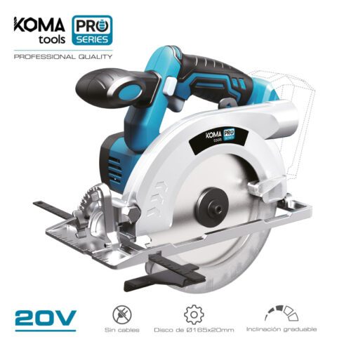SERRA CIRCULAR 20V (NÃO INCLUINDO BATERIA E CARREGADOR) 30,1x21,5cm KOMA TOOLS PRO SERIES BATTERY
