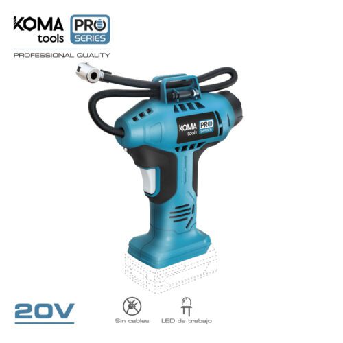 CCOMPRESSOR DE AR 20V (SEM BATERIA E CARREGADOR) 7,5x22x25,5cm KOMA TOOLS PRO SERIES BATTERY