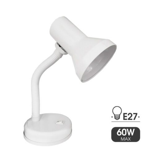 CANDEEIRO DE MESA MODELO LONDON E27 60W COR BRANCO EDM