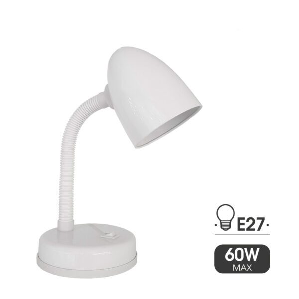 CANDEEIRO DE MESA MODELO AMSTERDAM E27 60W COR BRANCO EDM