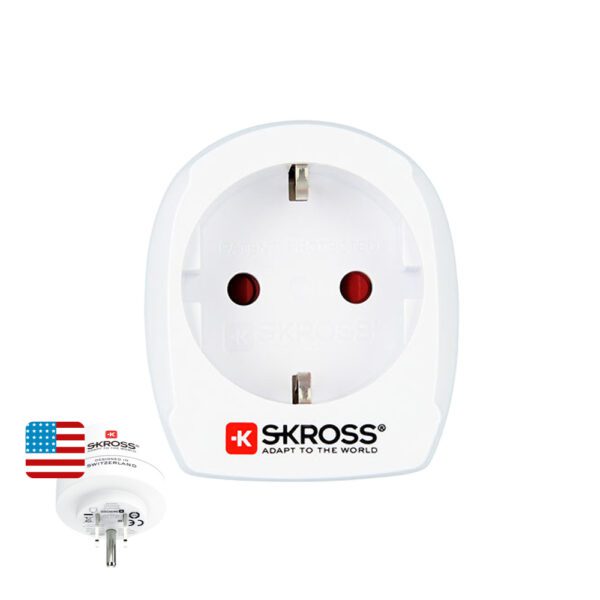 ADAPTADOR EUROPEO A ESTADOS UNIDO SKROSS 1500203-E