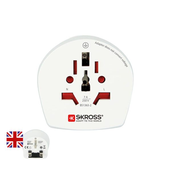 ADAPTADOR MUNDIAL A REINO UNIDOS SKROSS 1500225-E