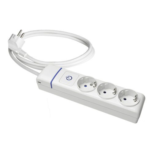 BLOCO 3 TOMADAS T/TL + INTERRUPTOR LUMINOSO. CABO DE 1,5m 8013PIL SOLERA