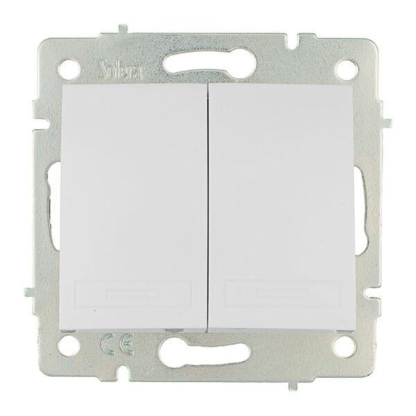 INTERRUPTOR/COMUTADOR DUPLO 10AX 250V S.EUROPA SOLERA ERP12QC