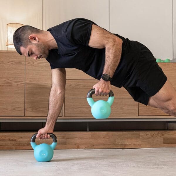 Pesa russa 10 Kg Drumfit KettleBell 10000 Neo - Image 6