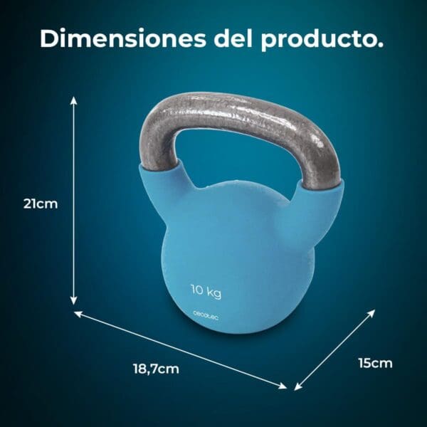 Pesa russa 10 Kg Drumfit KettleBell 10000 Neo - Image 3