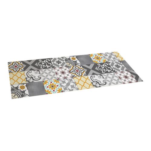 TAPETE VINILICO CROMA PATCH CINZENTO AMBAR 50x140cm