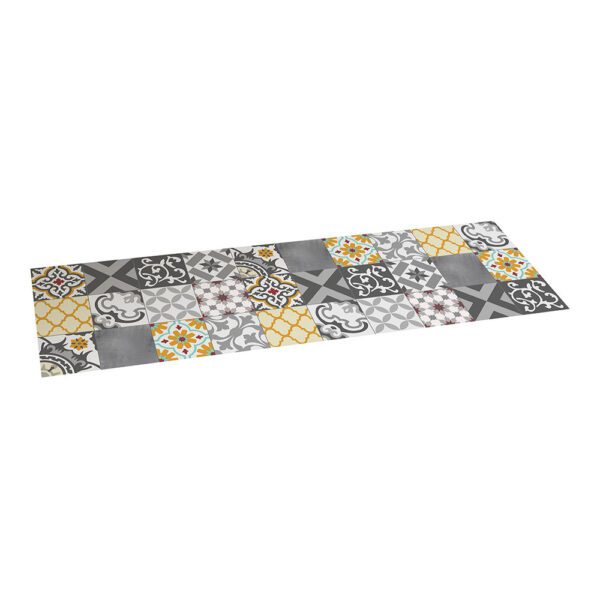 TAPETE VINILICO CROMA PATCH CINZENTO- AMBAR 60x200cm
