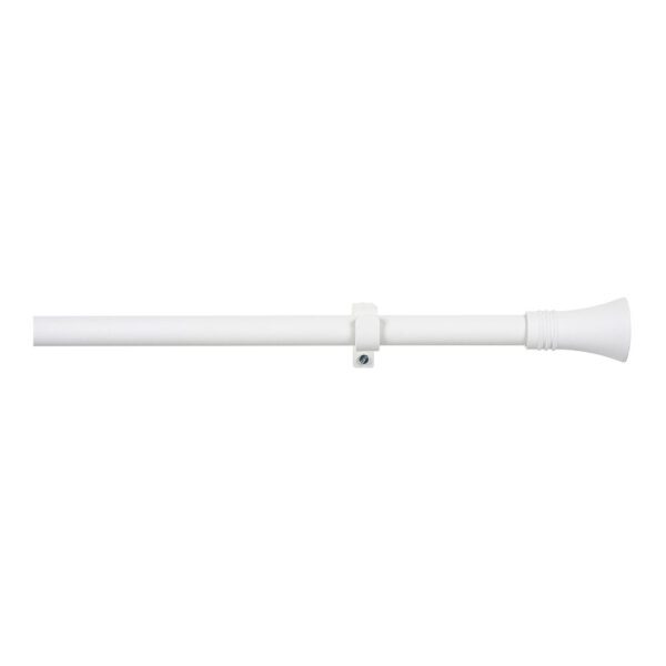 KIT VARÃO PARA CORTINADOS CONO EXTENSÍVEL DE 110 A 200cm BRANCO STOR PLANET