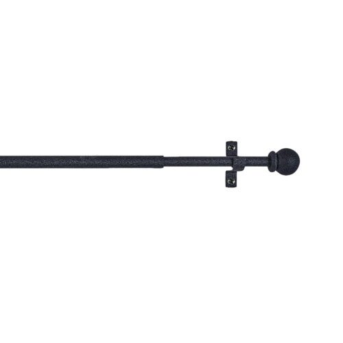 VARÃO PARA CORTINADO DECO ESFERA PRETO 50-75cm CINTACOR