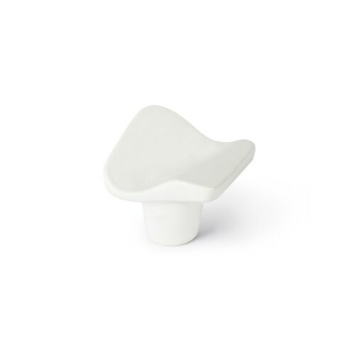 BLÍSTER COM 4 PUXADORES METÁLICOS PARA MÓVEIS, ACABAMENTO BRANCO MATE. MOD. 749 32x32mm. REI
