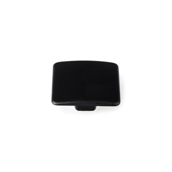 BLÍSTER COM 4 PUXADORES METÁLICOS PARA MÓVEIS, ACABAMENTO PRETO MATE. MOD. 82 37x37mm. REI