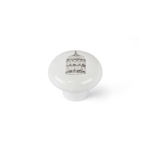 ULT. UNIDADES BLÍSTER COM 4 PUXADORES REDONDOS PARA MÓVEIS. FABRICADO EM PORCELANA E ACABAMENTO ILUSTRADO. MOD. E815 Ø40mm. REI