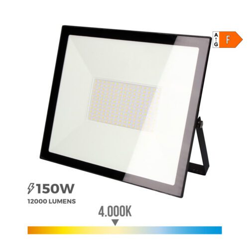 PROJETOR LED 150W 12000lm 4000K LUZ DIA 35X31X4,5cm EDM