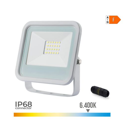 PROJETOR LED 20W 1400lm 6400K LUZ FRIA 12,4X10,6X2,8cm COR BRANCO EDM
