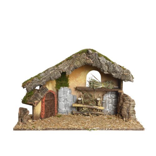 ESTÁBULO VAZIO PARA PRESÉPIO 50x22x30cm