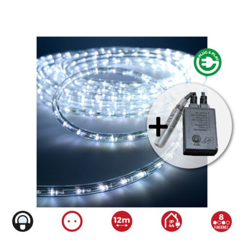 KIT FLEXILED MULTIFUNÇÃO BRANCO FRIO IP44 230V 12m EDM