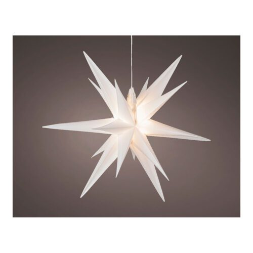 ESTRELA BRANCA ILUMINADA Ø40x40cm 6 LEDS