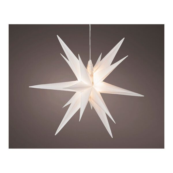 ESTRELA BRANCA ILUMINADA Ø40x40cm 6 LEDS