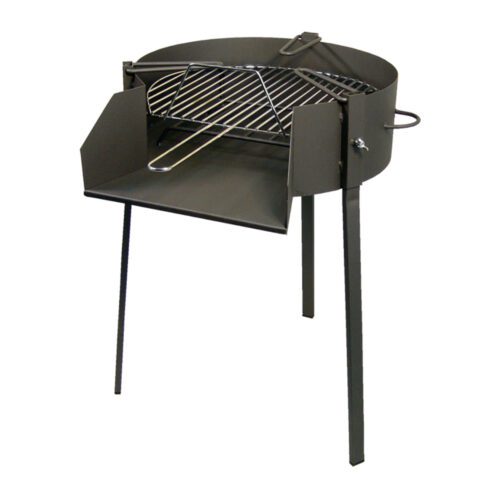 CHURRASQUEIRA REDONDA C/SUPORTE PARA FRIGIDEIRA PAELLA Ø60cm IMEX EL ZORRO