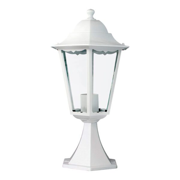 ULT. UNIDADES CANDEEIRO PARA MURO EM ALUMÍNIO IP44 E27 100W COR BRANCO Ø22x43,7cm MODELO MARSELLA EDM