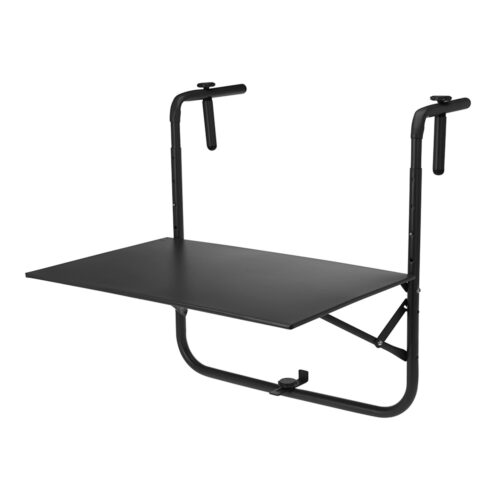 MESA DOBRÁVEL PARA VARANDA COR: CINZA ESCURO 60x43cm