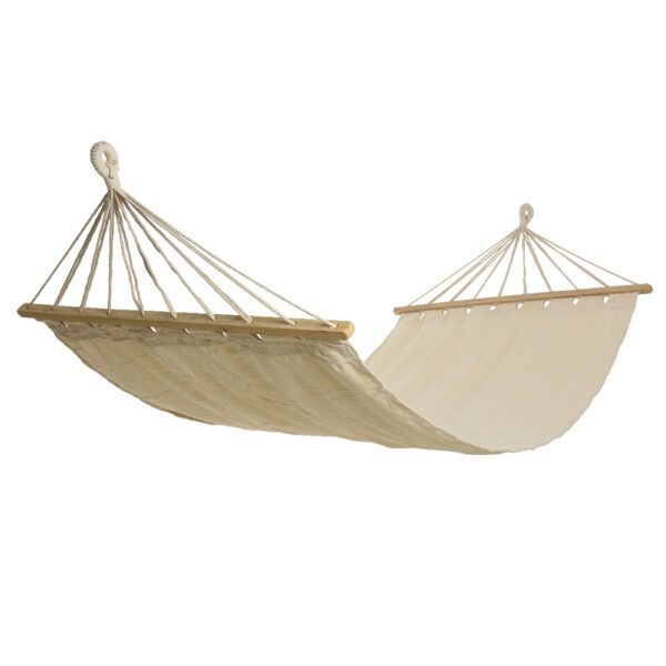 CAMA DE REDE LISA EXTERIOR MODELO HAWAI 100x200cm COR BRANCO